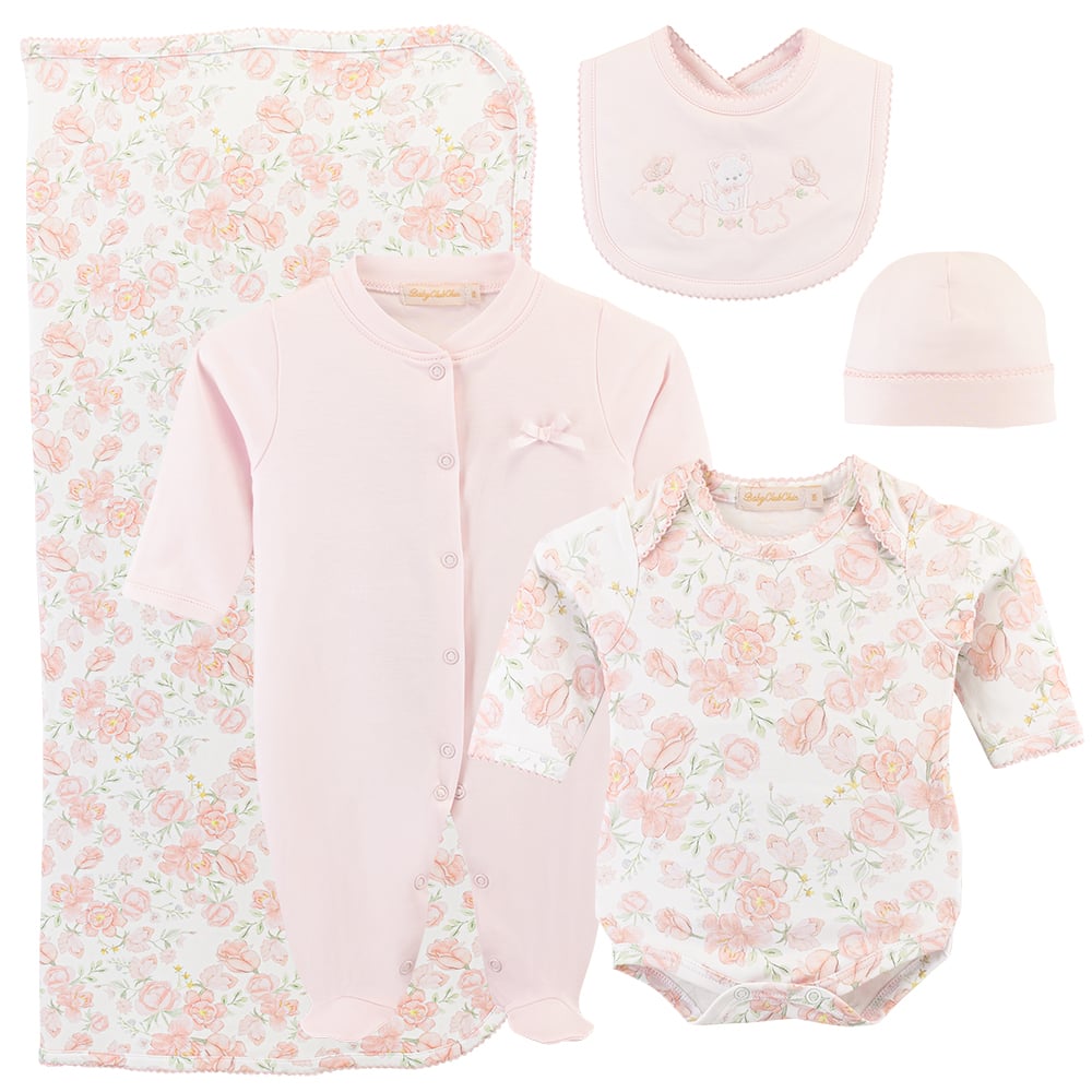 Baby Club Chic Tiny Rosebud Printed Kid Set main image 1