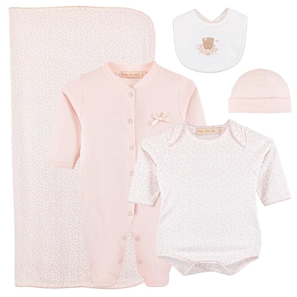 Baby Club Chic Tiny Rosebud Printed Kid Set