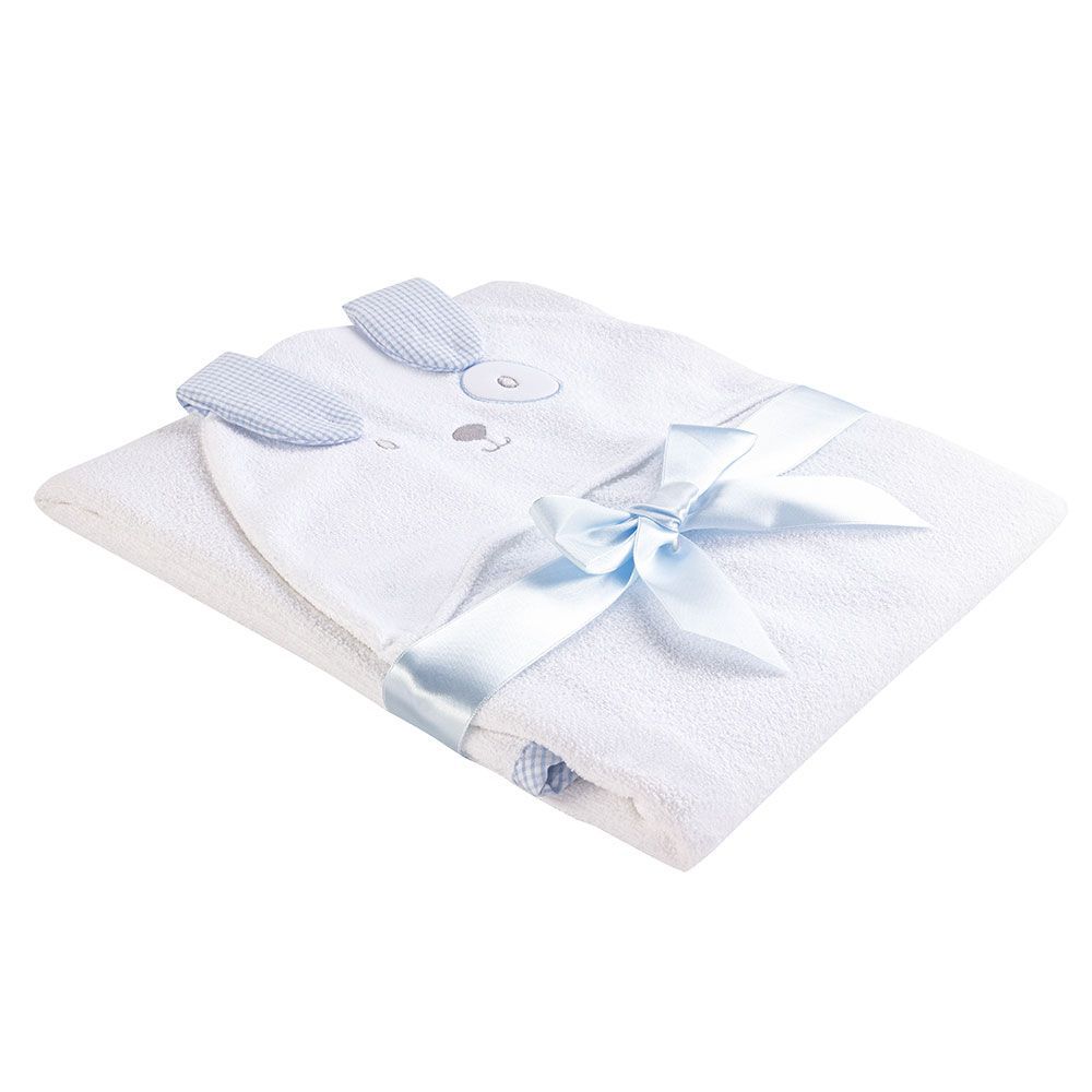 TOALLA ALGODÓN BABY CLUB CHIC BLANCO MY LITTLE SUNSHINE BLUE - 1