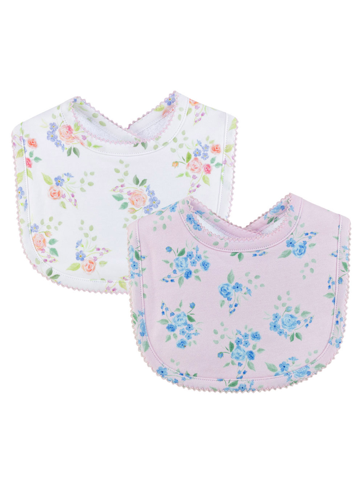 PACK 2 BABEROS ALGODÓN PIMA BABY CLUB CHIC ROSADO REORDEN - 1