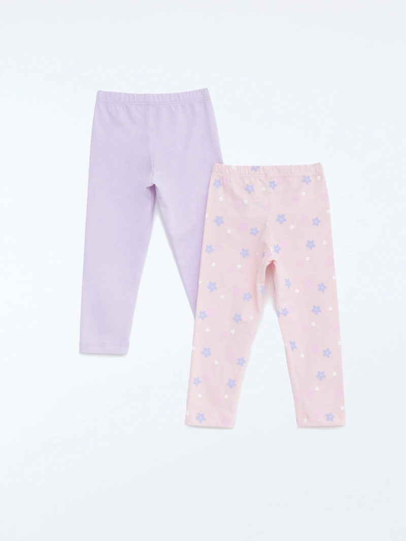 PACK X2 LEGGINS ALGODÓN NIÑA BABY HARVEST - 2