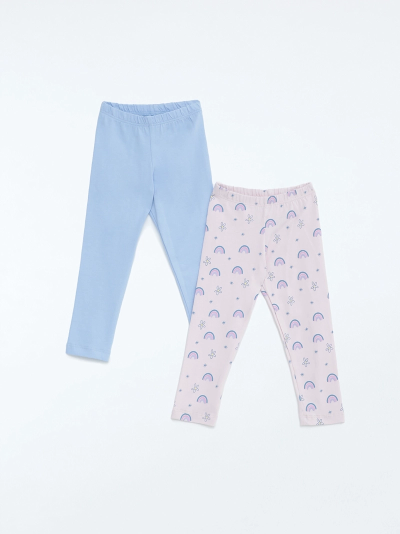 PACK X2 LEGGINS ALGODÓN NIÑA BABY HARVEST - 1