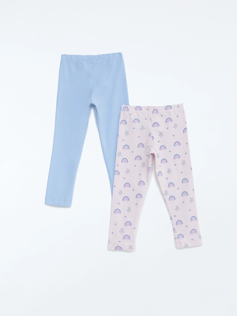 PACK X2 LEGGINS ALGODÓN NIÑA BABY HARVEST - 2