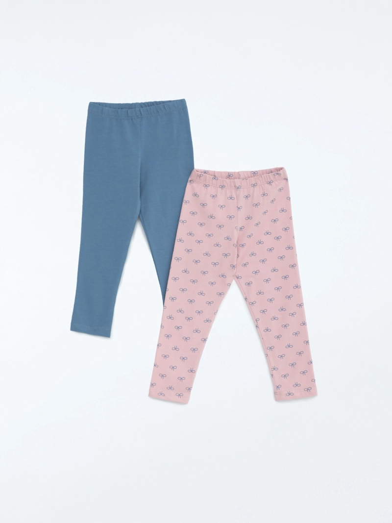 PACK X2 LEGGINS ALGODÓN NIÑA BABY HARVEST - 1