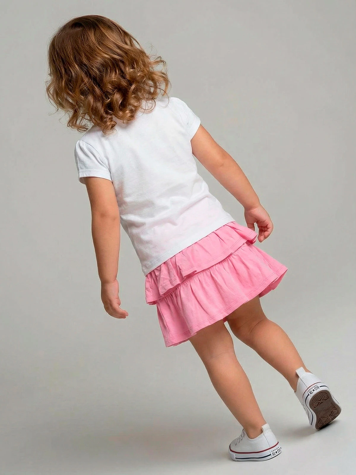 CONJUNTO NEON ALGODÓN POLO + FALDA BEBE NIÑA BABY HARVEST - 3