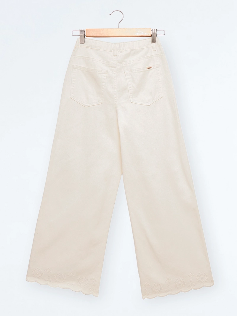 PANTALON NIÑA ANCHO BORDADO COLLOKY - 2