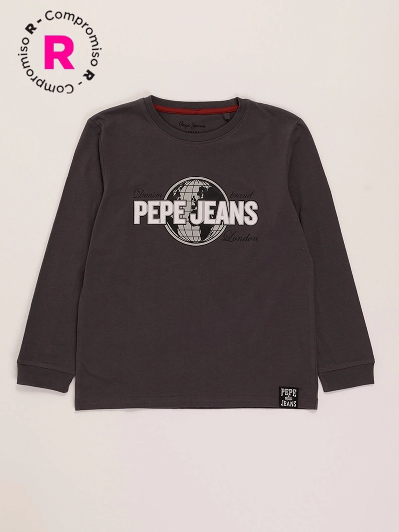 POLO MEDGAR MANGA LARGA NIÑO PEPE JEANS - 1