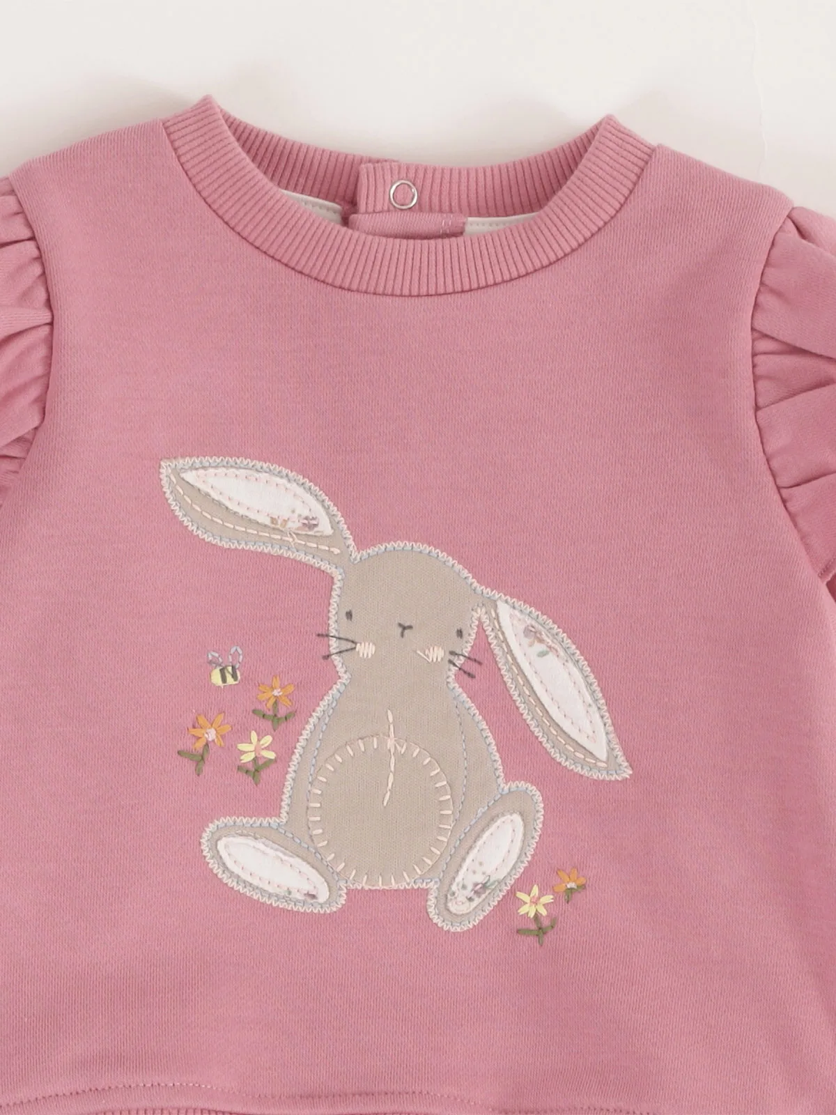 CONJUNTO POLERA FRENCH TERRY + PANTALON BEBE NIÑA BABY HARVEST - 3