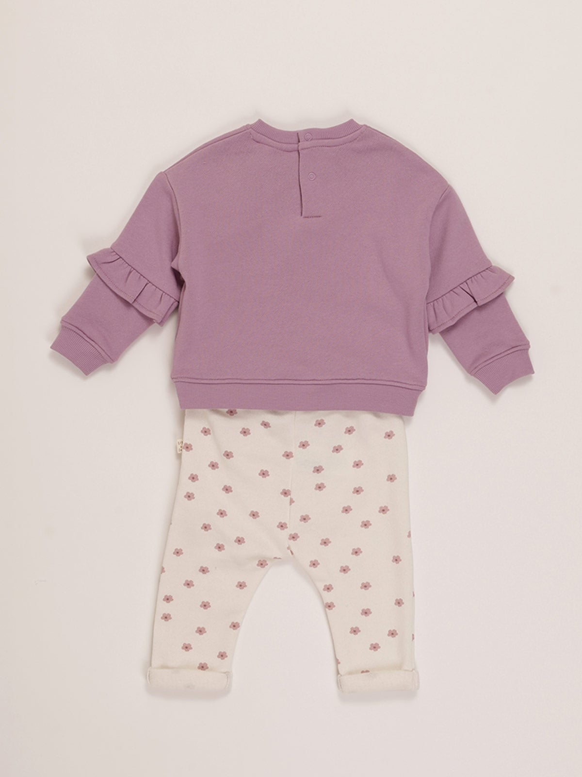 CONJUNTO APP FRANELA POLERA + PANTALON BEBE NIÑA BABY HARVEST - 2