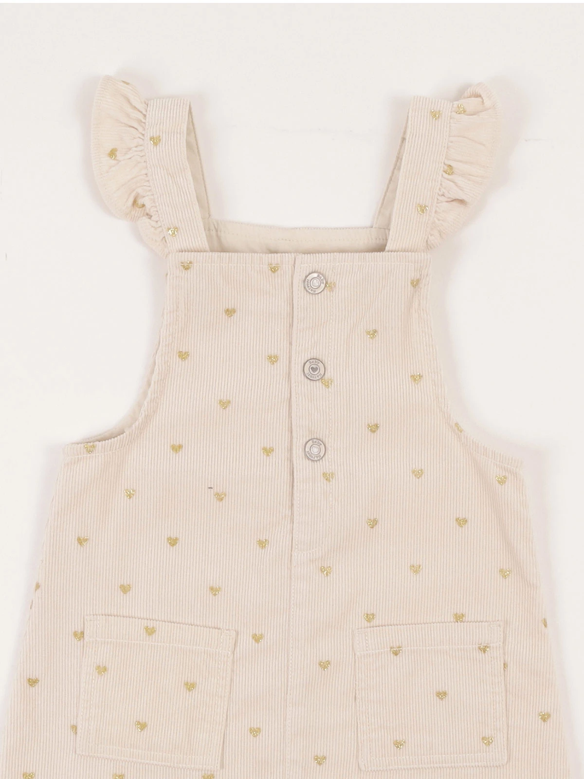 OVEROL CORTO ALGODÓN CORDUROY BEBE NIÑA BABY HARVEST - 3
