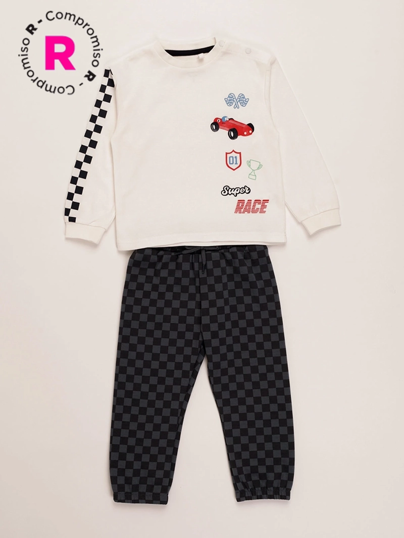 CONJUNTO URBAN ALGODÓN POLERA + BUZO BEBE NIÑO BABY HARVEST - 1