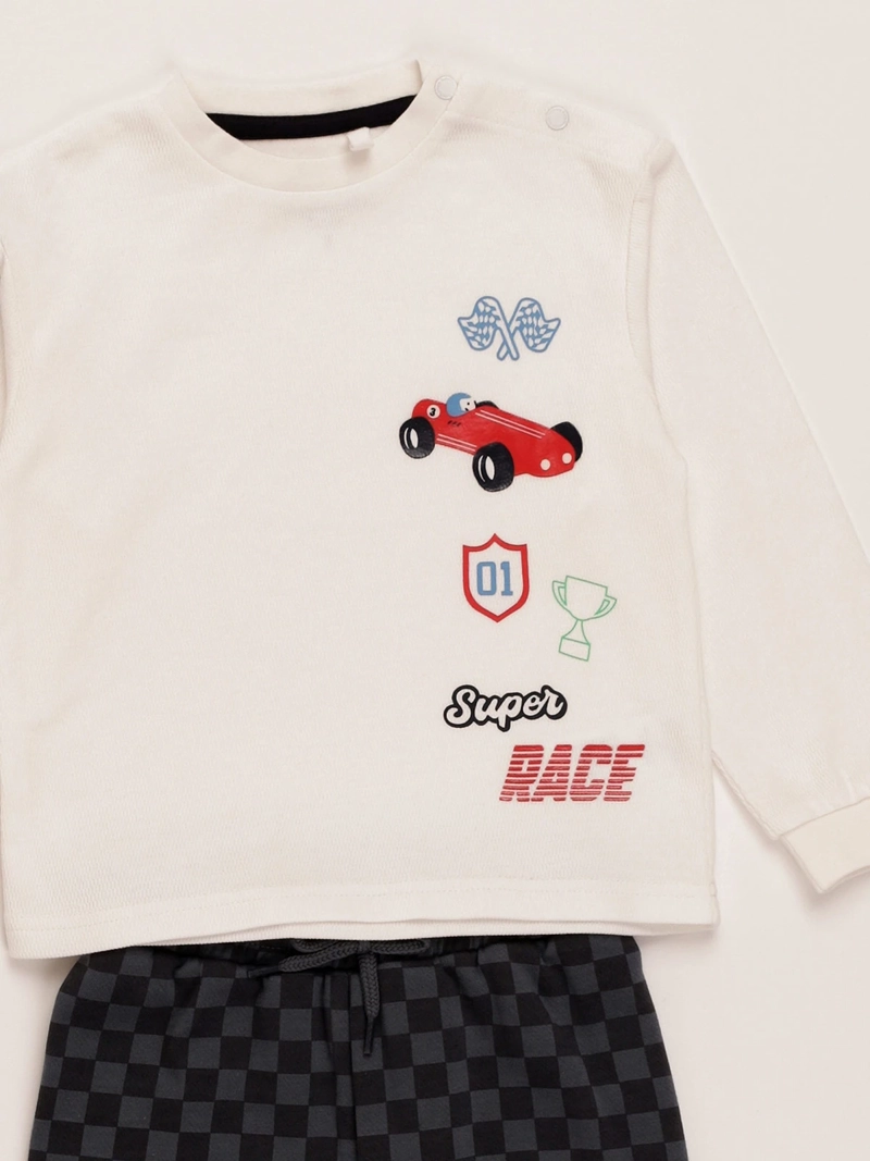 CONJUNTO URBAN ALGODÓN POLERA + BUZO BEBE NIÑO BABY HARVEST - 3