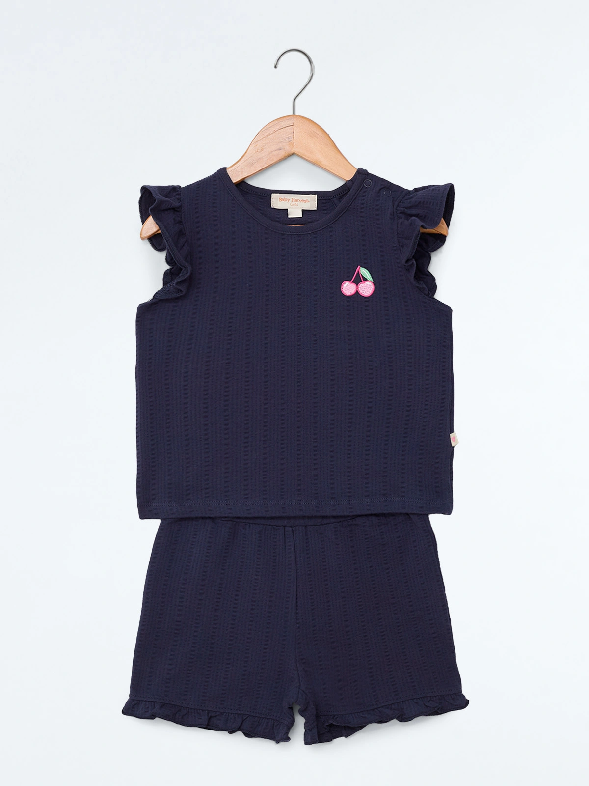 CONJUNTO TEXTURA POLO + SHORT BEBÉ NIÑA BABY HARVEST - 1