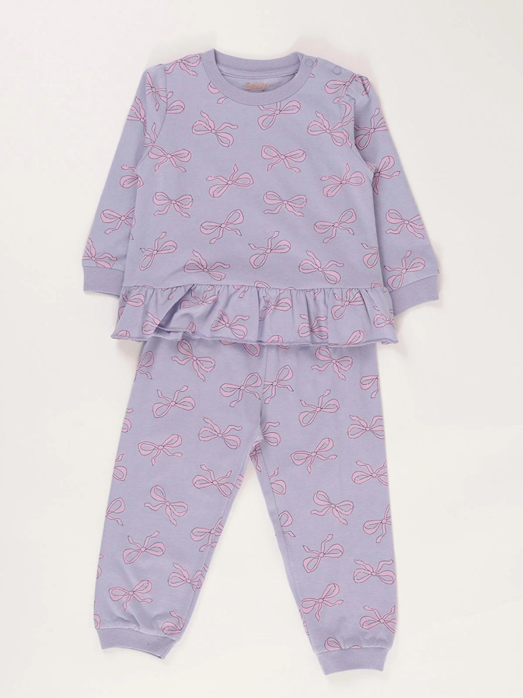 PIJAMA FULL PRINT LAZOS BEBE NIÑA BABY HARVEST - 1