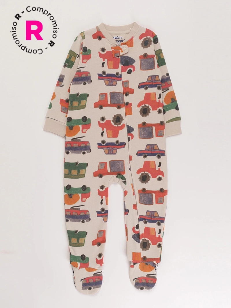 PIJAMA FRANELA CARROS BEBE NIÑO BABY HARVEST - 1