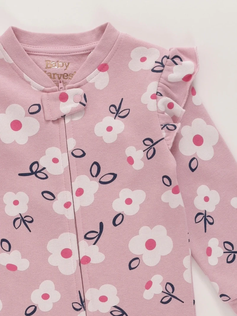 PIJAMA FRANELA FLOR BEBE NIÑA BABY HARVEST - 3