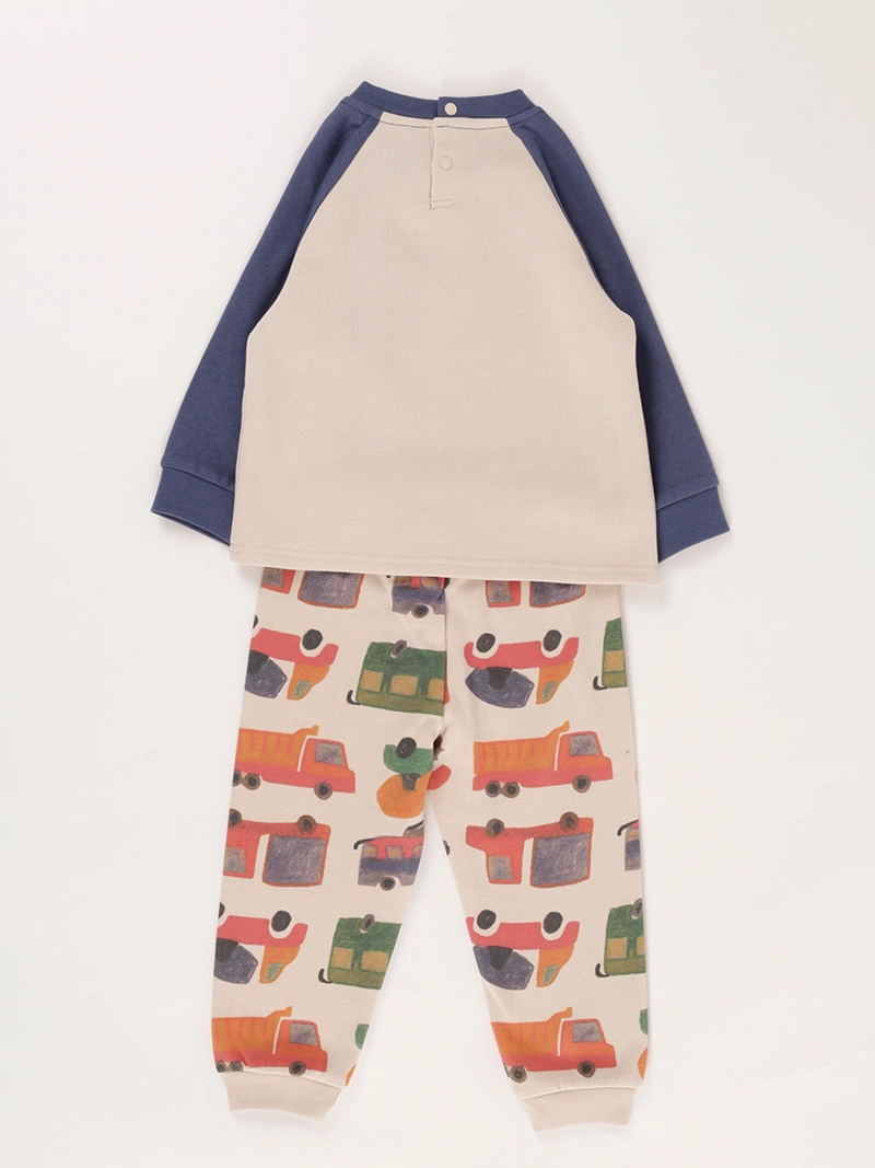 PIJAMA FRANELA CAMIONES BEBE NIÑO BABY HARVEST - 2