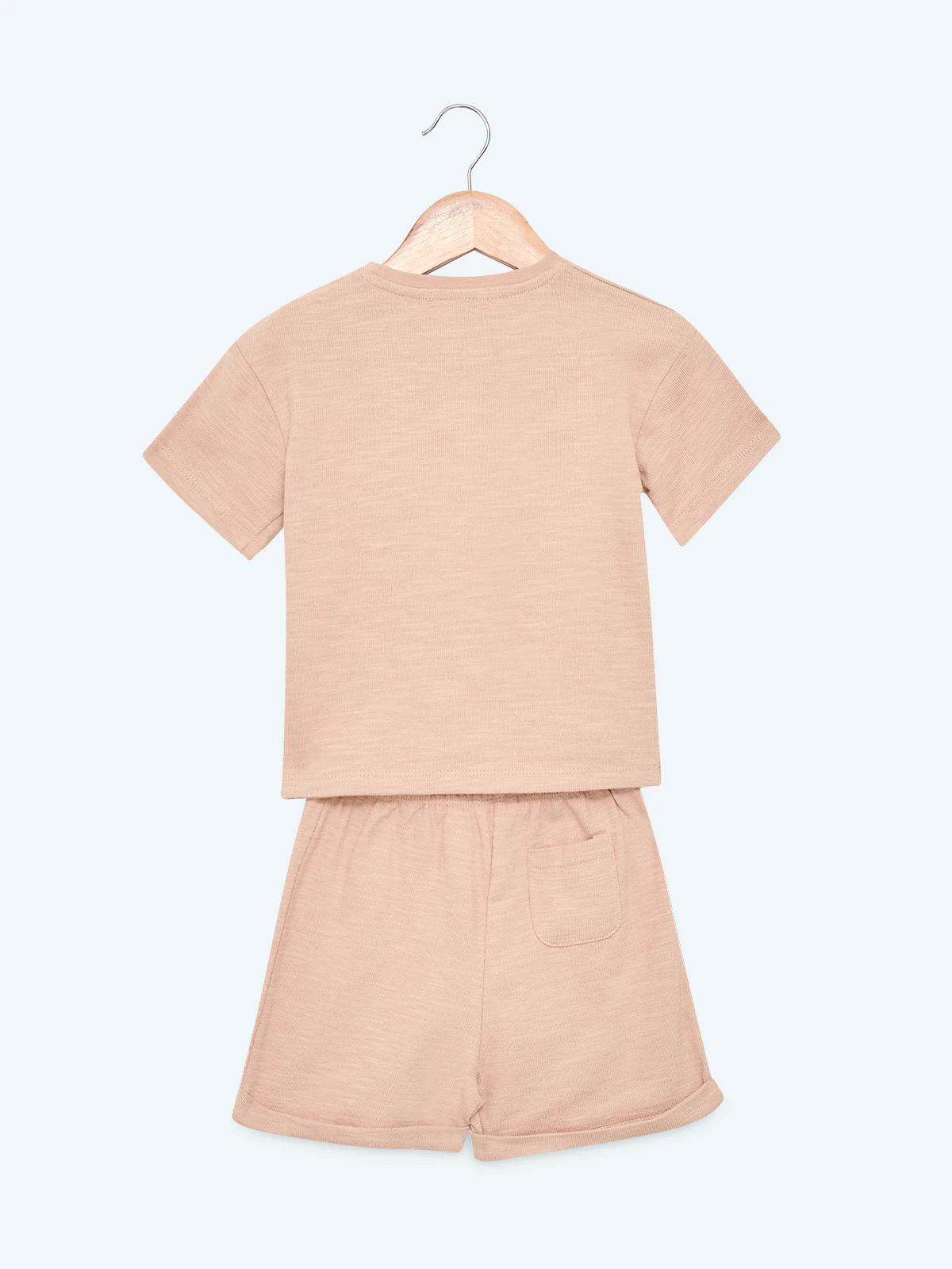 CONJUNTO TEXTURA ALGODÓN POLO + SHORT BEBE NIÑO BABY HARVEST - 2