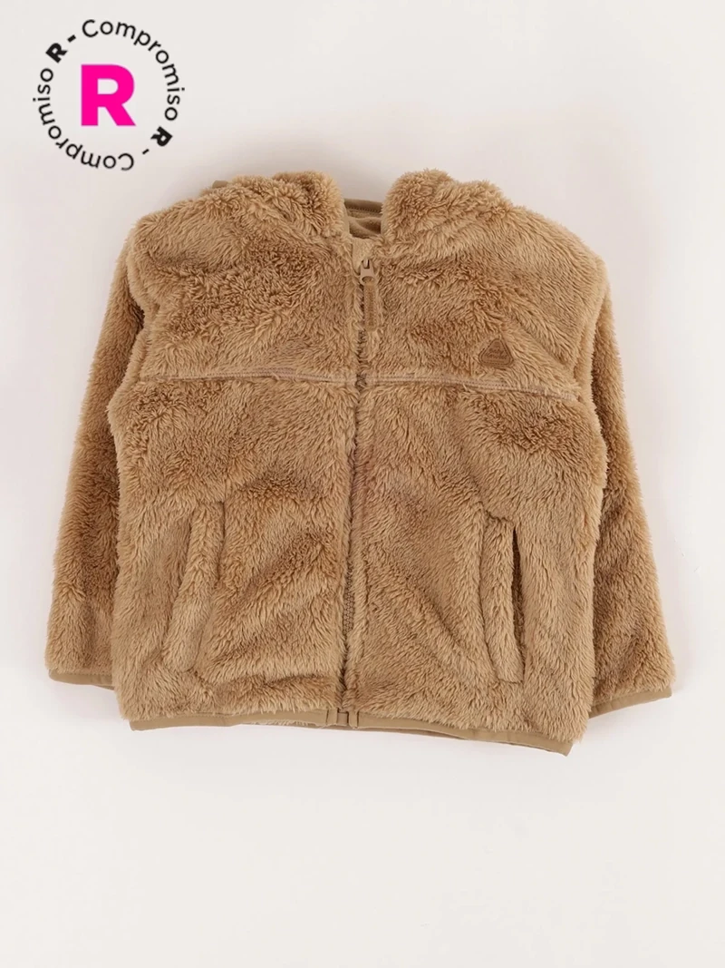 POLERA CORAL FLEECE CON CAPUCHA BEBE NIÑO BABY HARVEST - 1