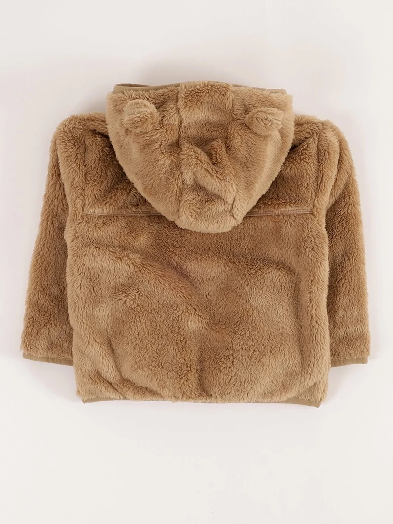 POLERA CORAL FLEECE CON CAPUCHA BEBE NIÑO BABY HARVEST - 2
