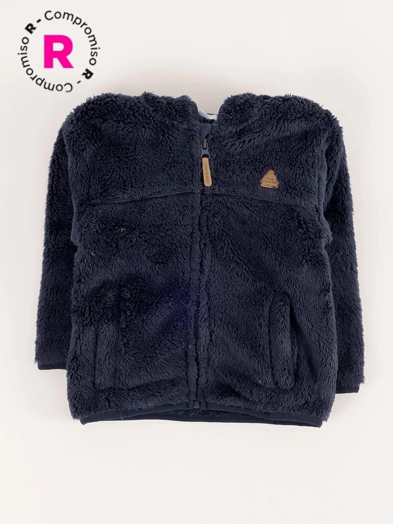 POLERA CORAL FLEECE CON CAPUCHA BEBE NIÑO BABY HARVEST - 1