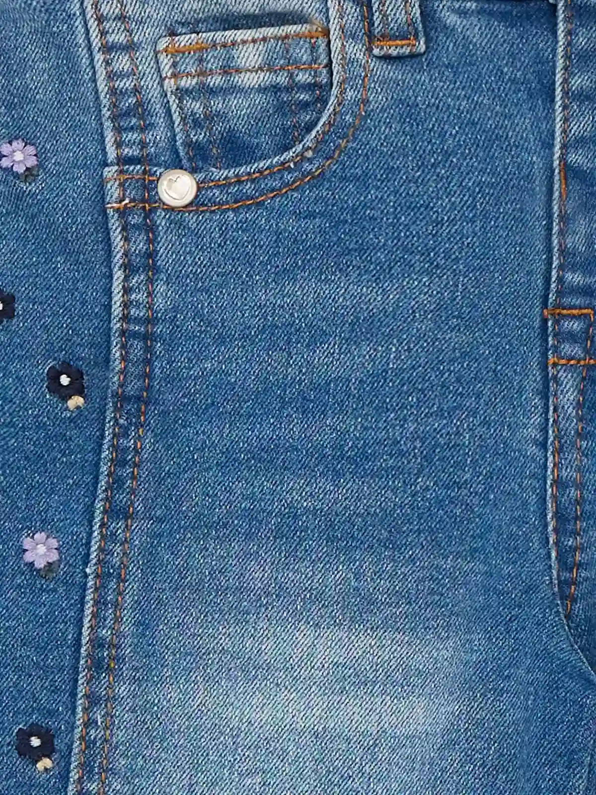 JEAN ROUGE FLORES BEBE NIÑA BABY HARVEST - 3