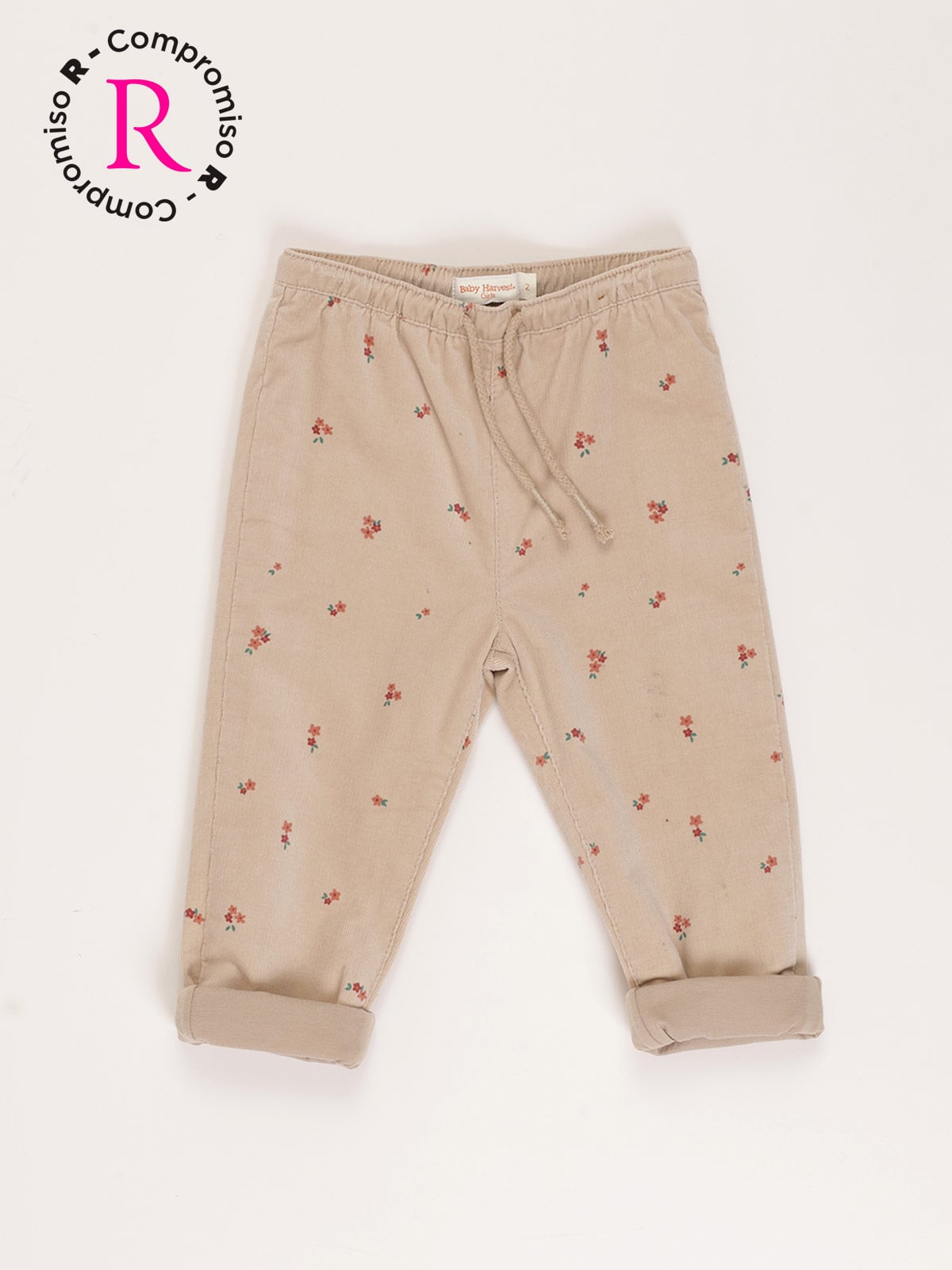 PANTALON CORDUROY FULL PRINT BEBÉ NIÑA BABY HARVEST - 1