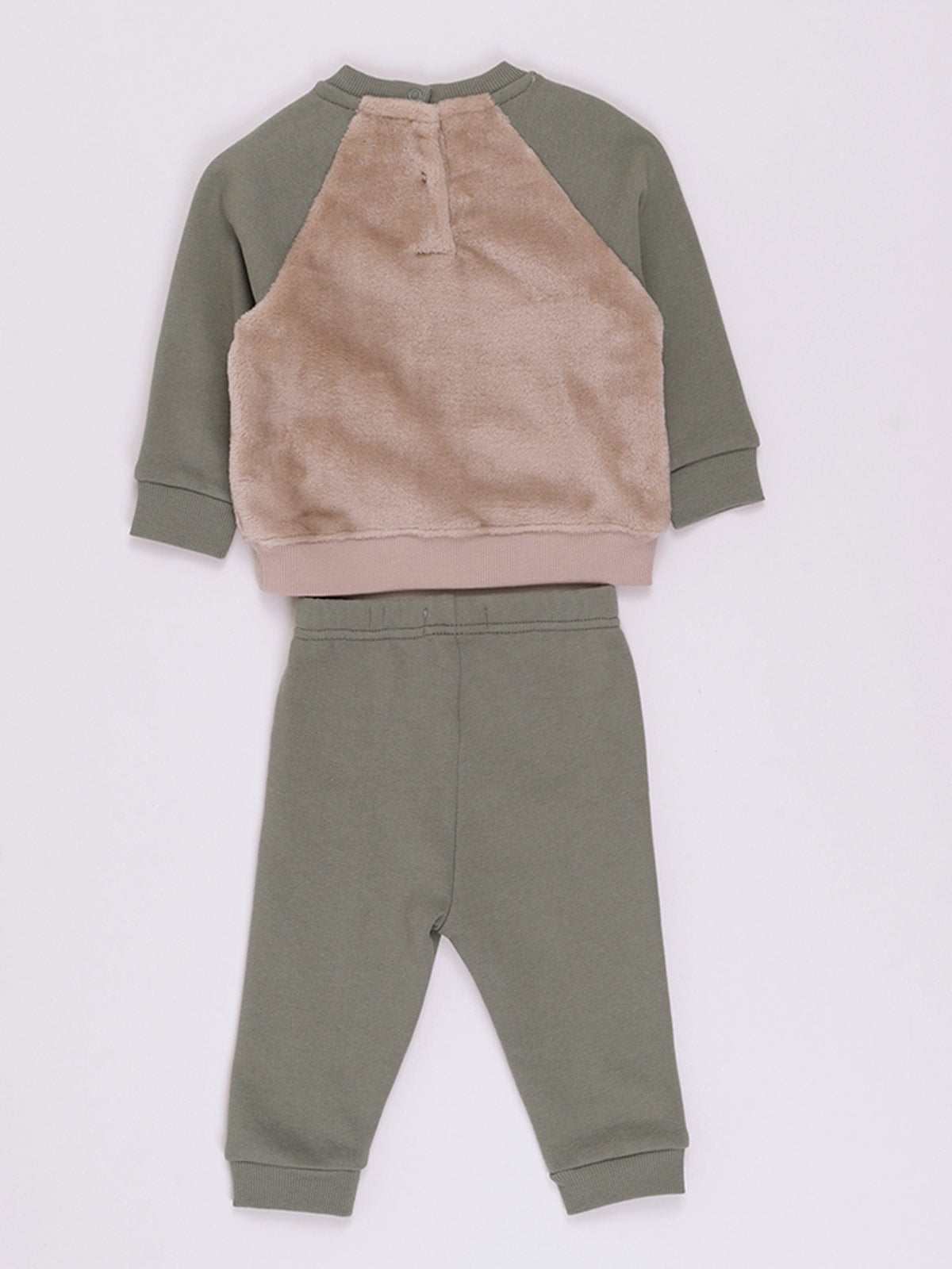 CONJUNTO CORAL FLEECE POLERA + PANTALON BEBE NIÑO BABY HARVEST - 2