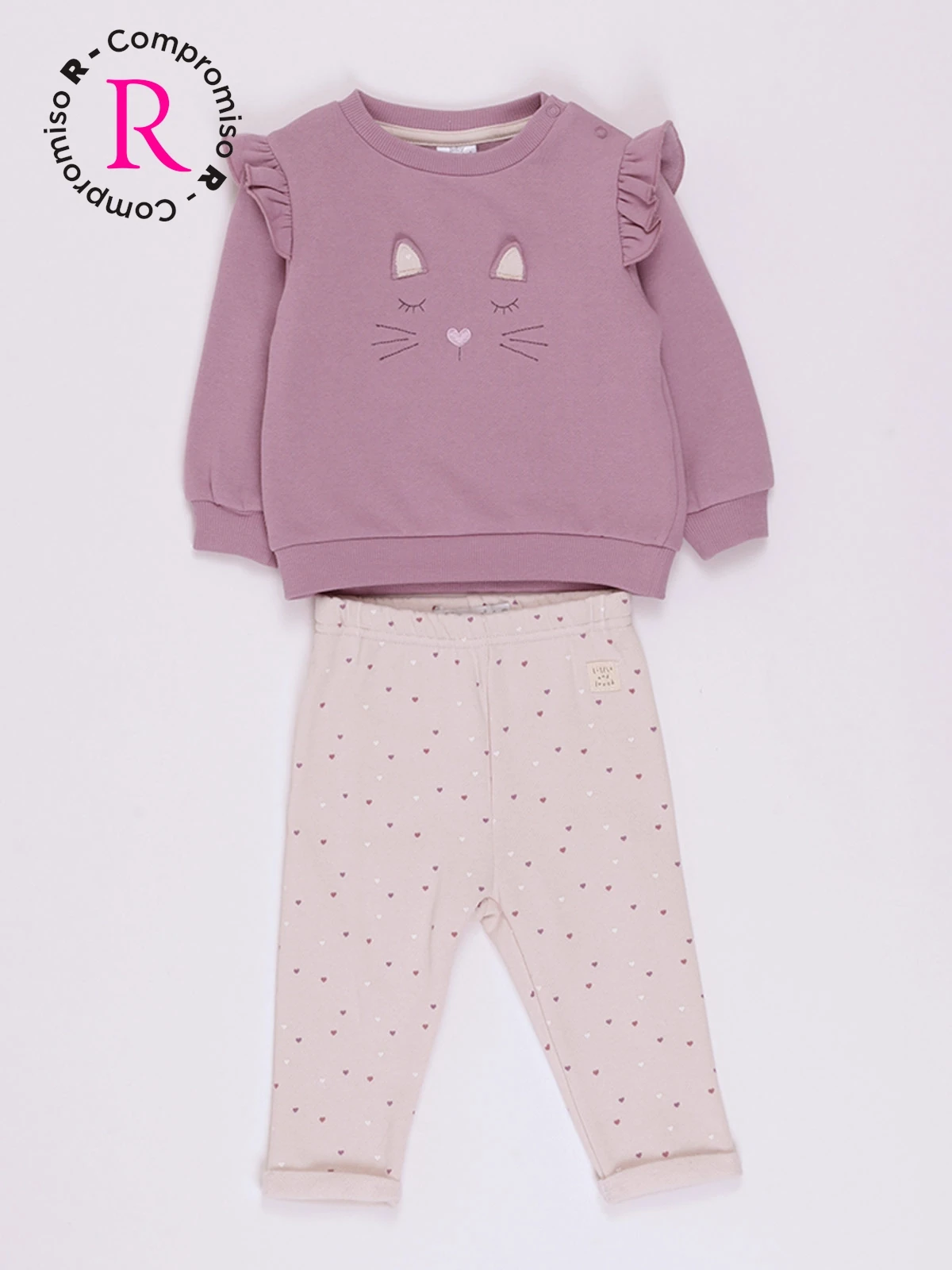 CONJUNTO PLAY FRANELA POLERA + PANTALON BEBE NIÑA BABY HARVEST - 1
