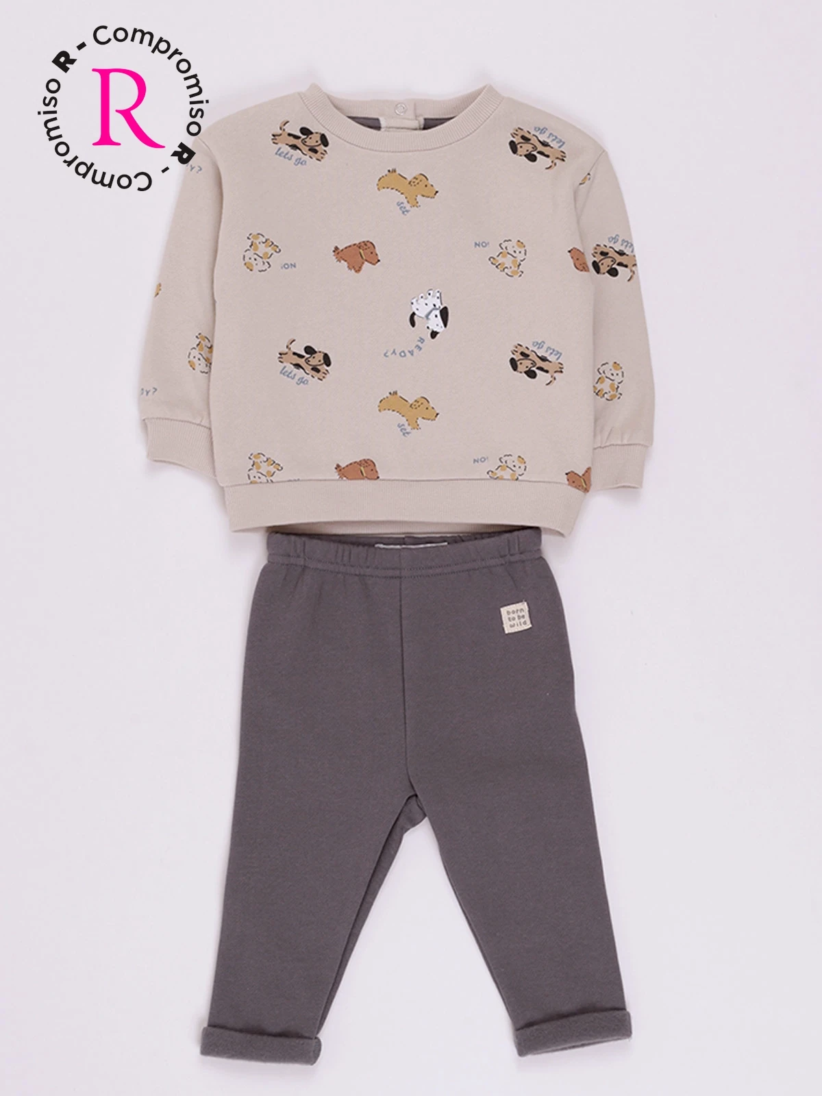 CONJUNTO FRANELA POLERA + BUZO BEBE NIÑO BABY HARVEST - 1