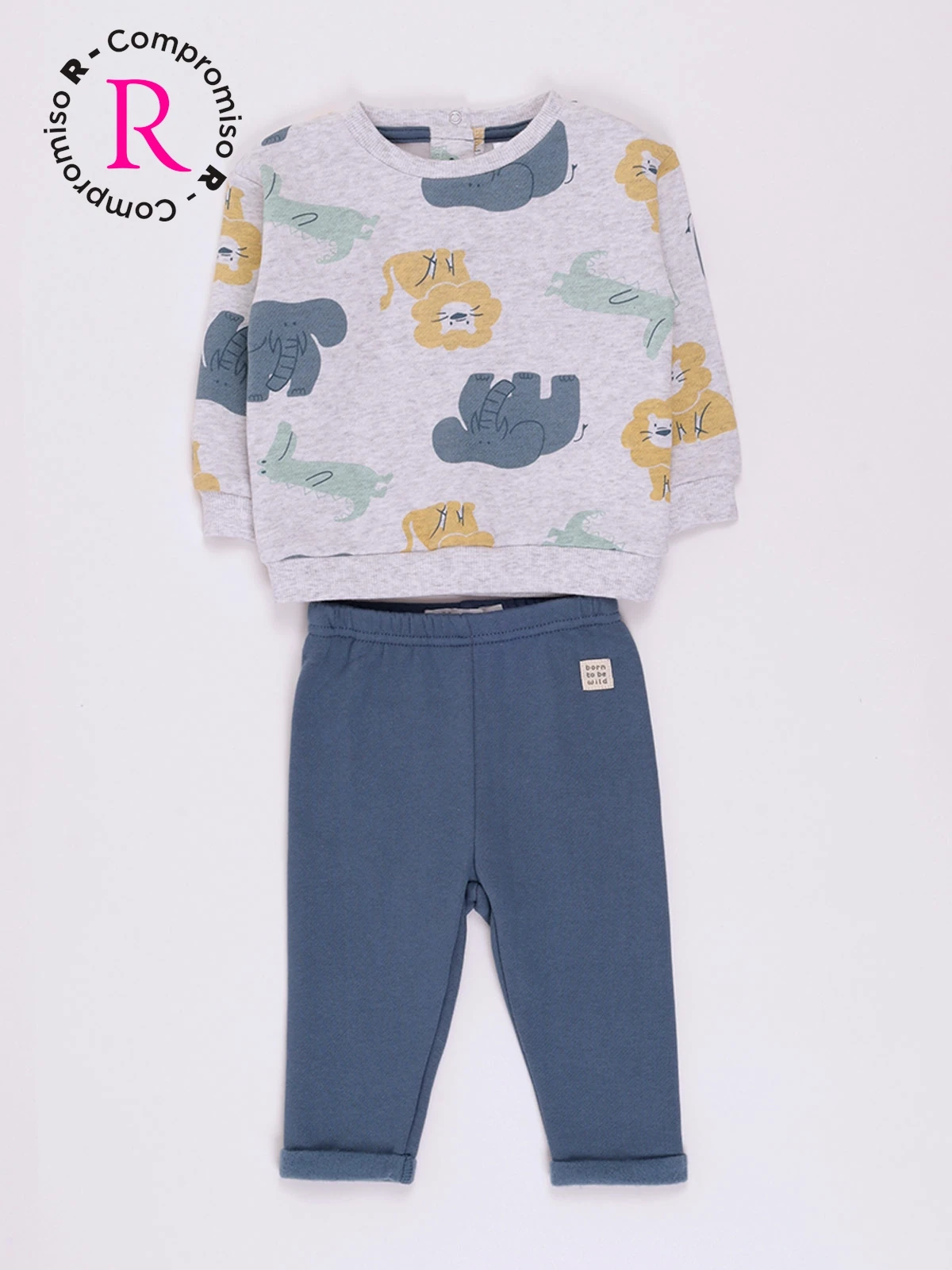 CONJUNTO FRANELA POLERA + BUZO BEBE NIÑO BABY HARVEST - 1