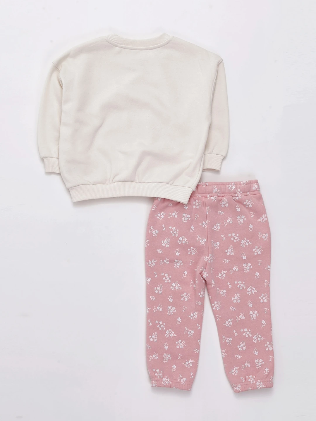 CONJUNTO PETAL FRANELA POLERA + PANTALÓN BEBÉ NIÑA BABY HARVEST - 2