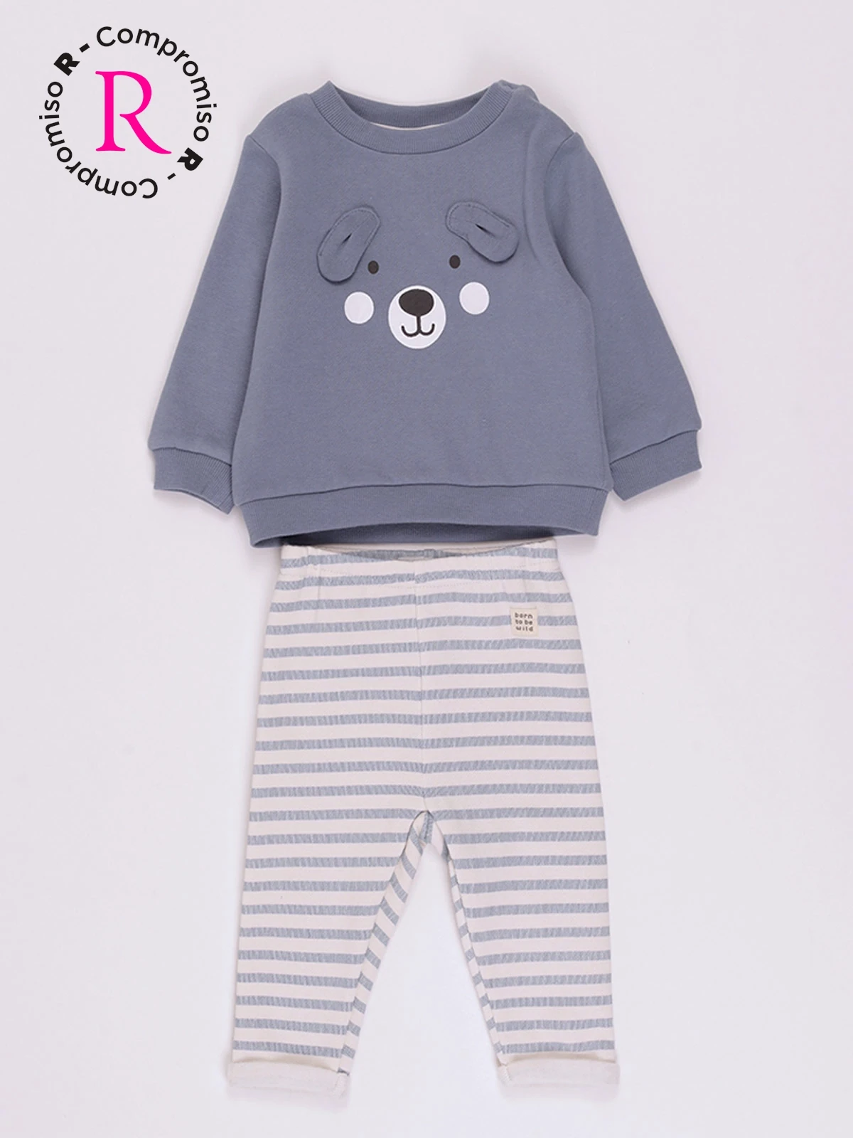 CONJUNTO PLAY FRANELA POLERA + PANTALON BEBE NIÑO BABY HARVEST - 1