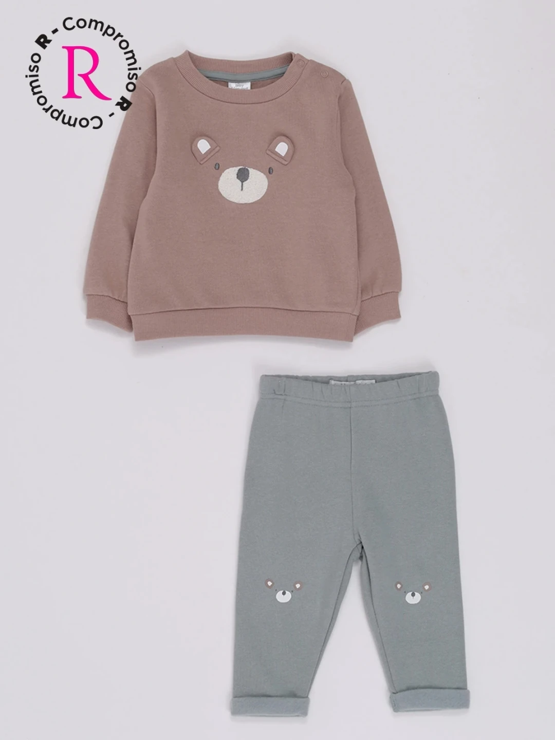 CONJUNTO PLAY FRANELA POLERA + PANTALÓN BEBE NIÑO BABY HARVEST - 1