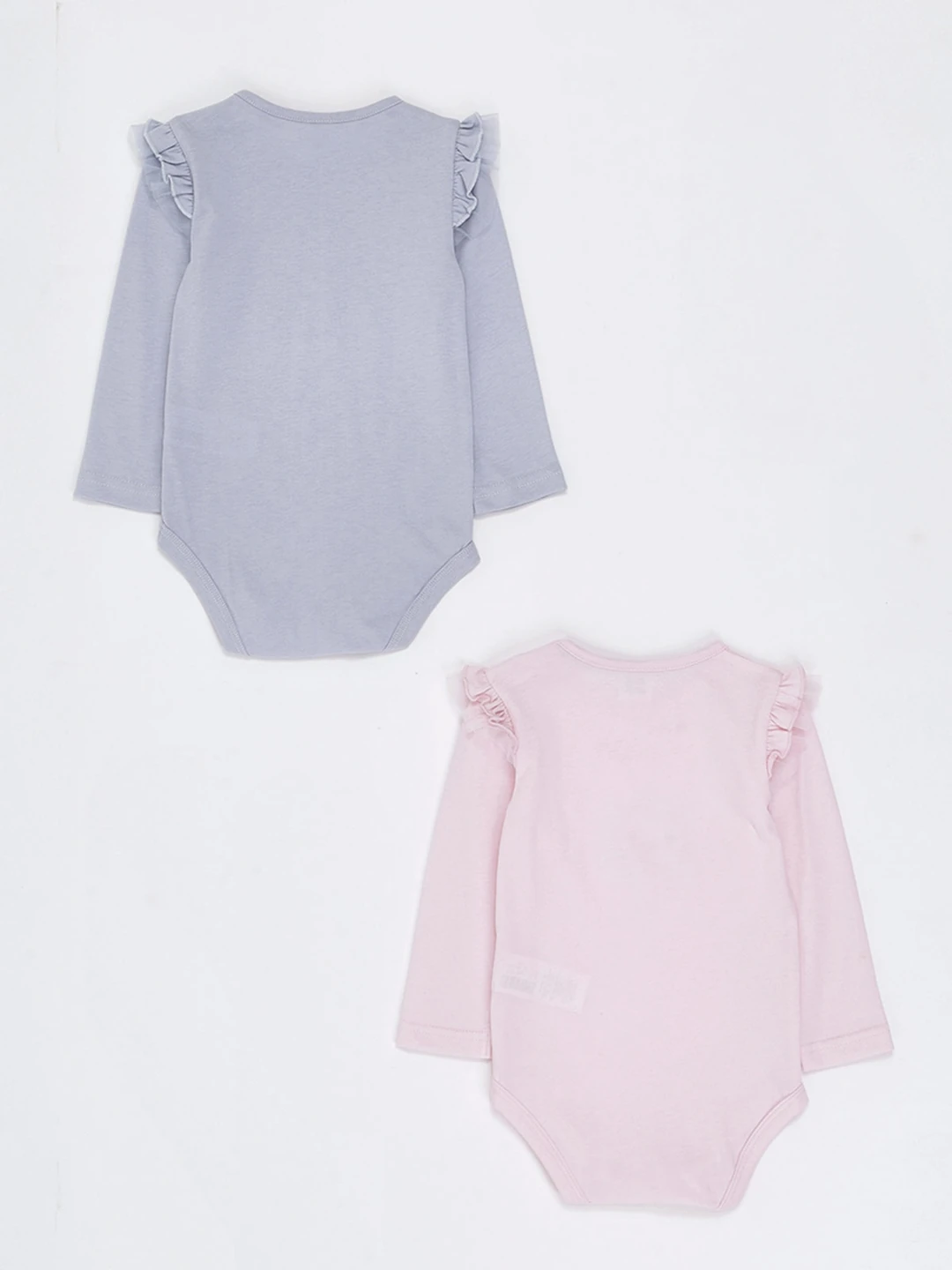 PACK X2 BODYS BUNNY MANGA LARGA BEBÉ NIÑA BABY HARVEST - 2