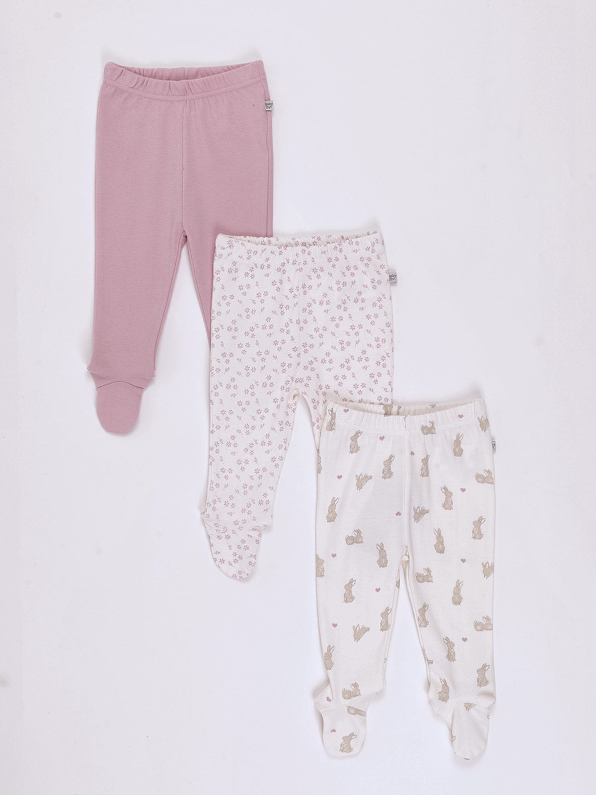 PACK X3 PANTALONES ALGODÓN BEBE NIÑA BABY HARVEST - 1