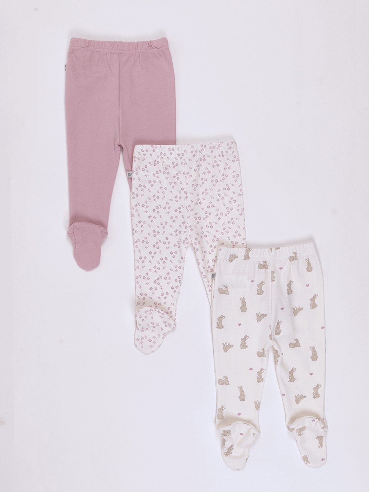PACK X3 PANTALONES ALGODÓN BEBE NIÑA BABY HARVEST - 2