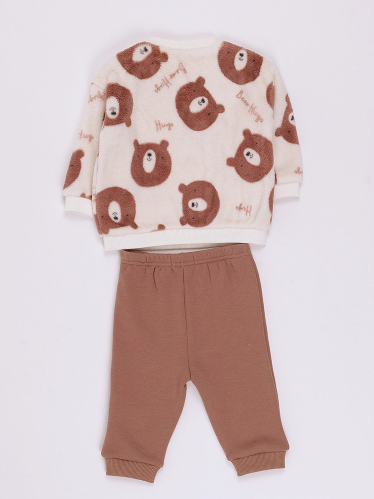 CONJUNTO CORAL FLEECE POLERA + PANTALON BEBE NIÑO BABY HARVEST - 2