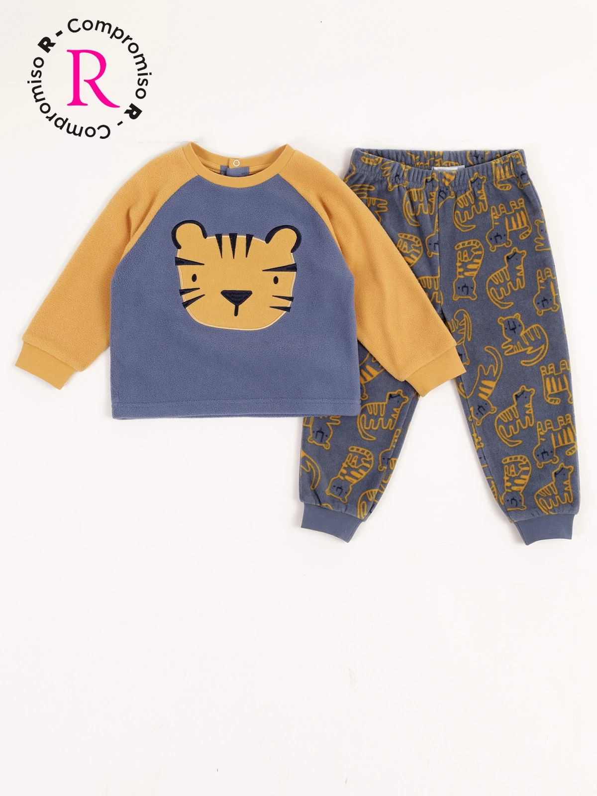 PIJAMA POLAR TIGRE BEBE NIÑO BABY HARVEST - 1