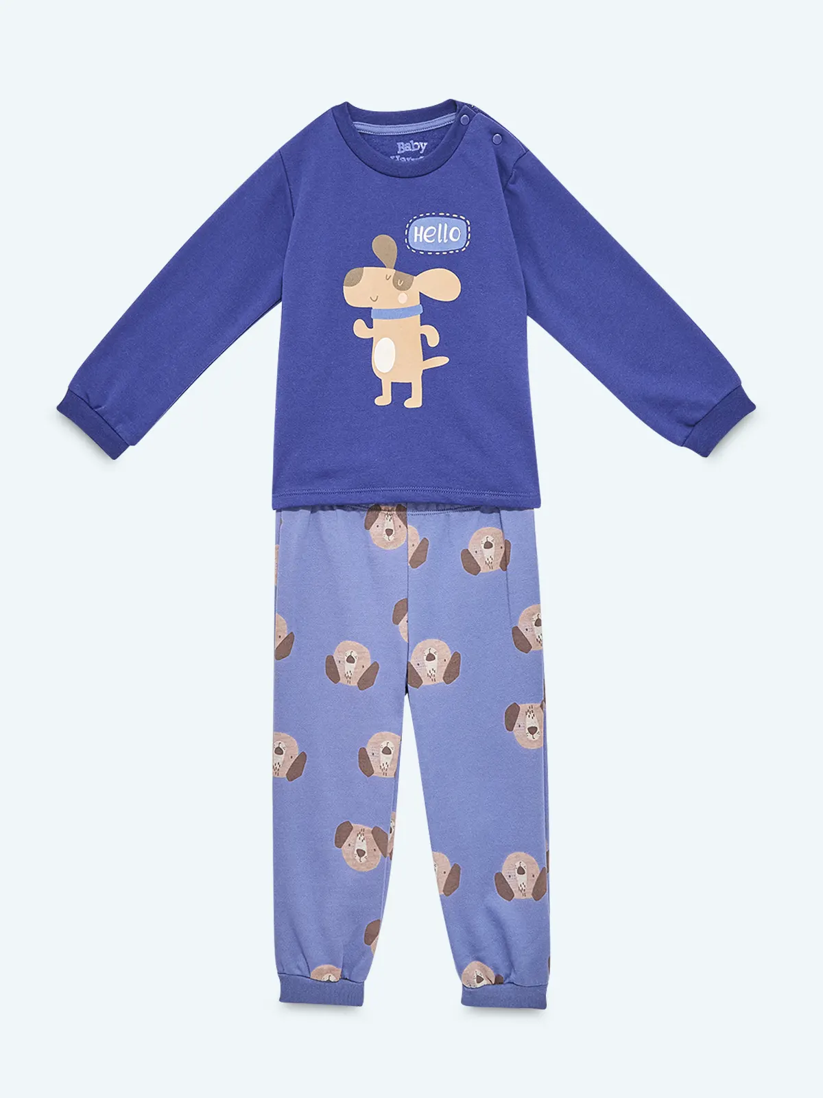 PIJAMA FRANELA PERRITO BEBE NIÑO BABY HARVEST - 1