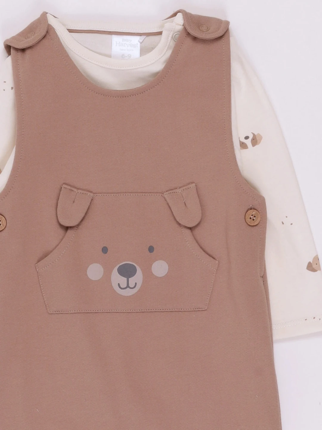 CONJUNTO PUPPY FRANELA POLERA + PANTALÓN BEBÉ NIÑO BABY HARVEST - 3