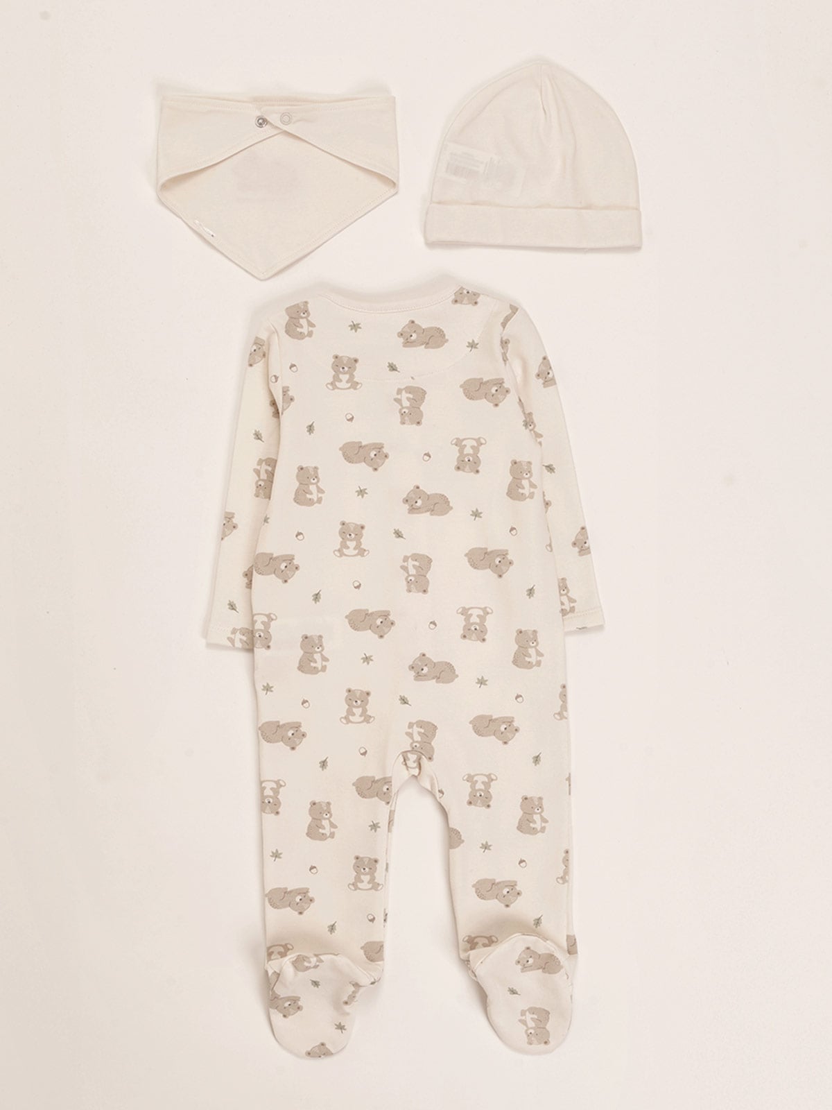 CONJUNTO ENTERIZO + GORRO + BABERO BEBE NIÑO BABY HARVEST - 2