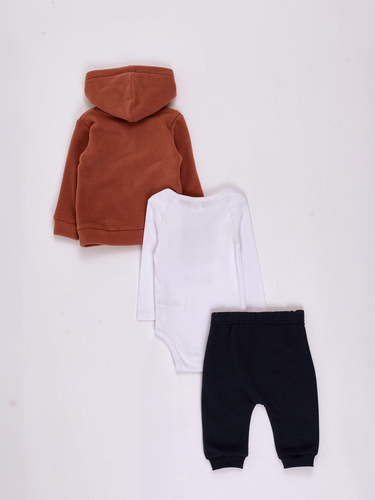 CONJUNTO BODY + POLERA + PANTALON POLAR BEBE NIÑO BABY HARVEST - 2