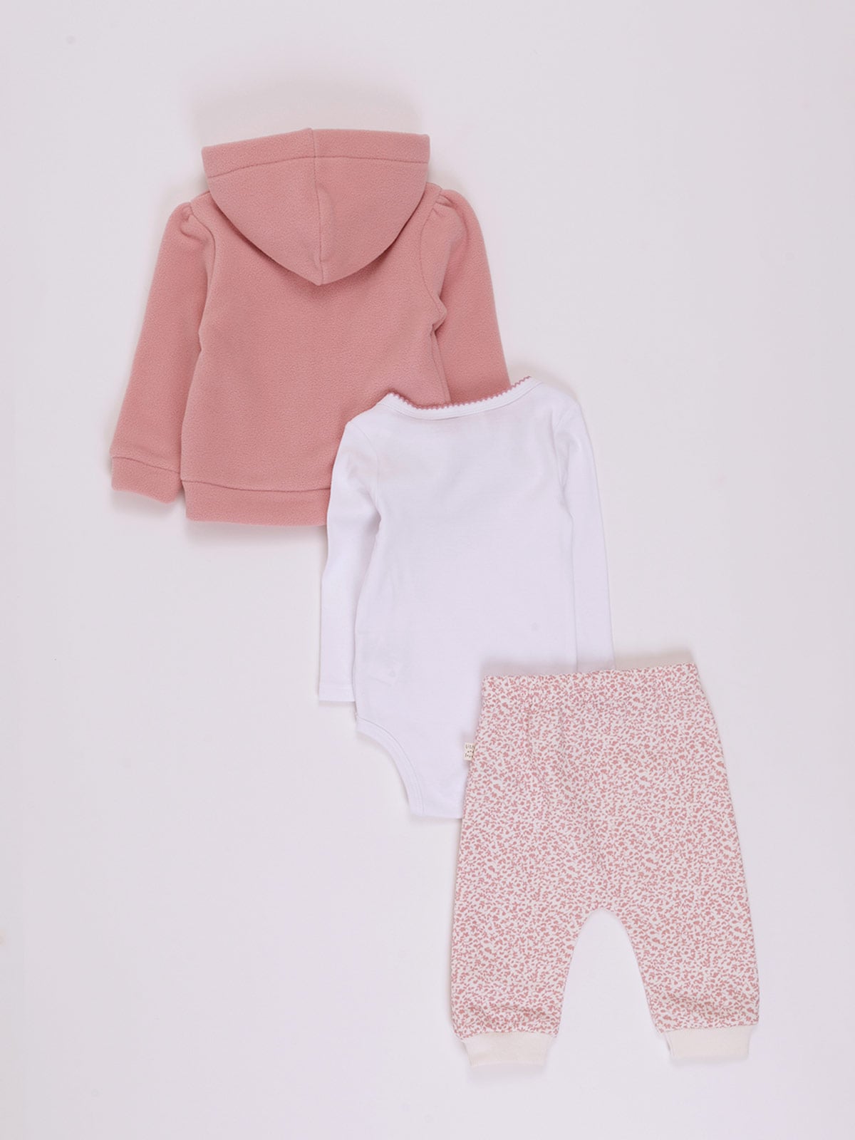 CONJUNTO BODY + POLERA + PANTALON POLAR BEBE NIÑA BABY HARVEST - 2