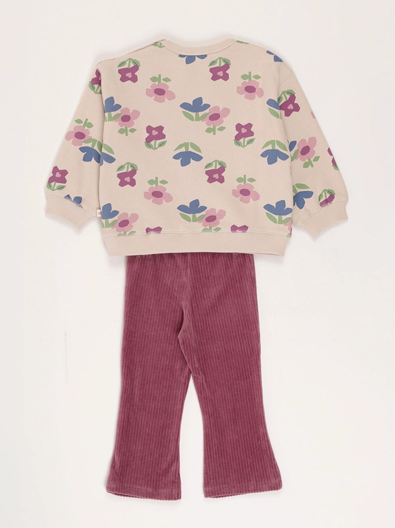 CONJUNTO FLARE POLERA + PANTALON BEBÉ NIÑA BABY HARVEST - 2