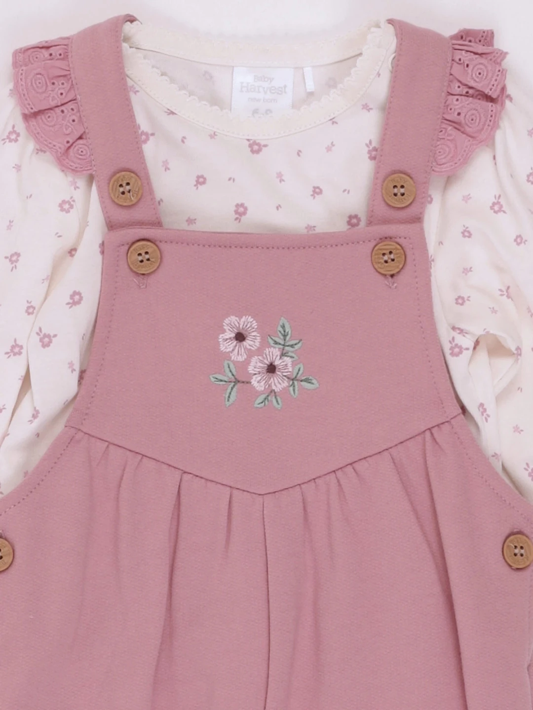 CONJUNTO BUNNY FRANELA POLERA + PANTALÓN BEBÉ NIÑA BABY HARVEST - 3
