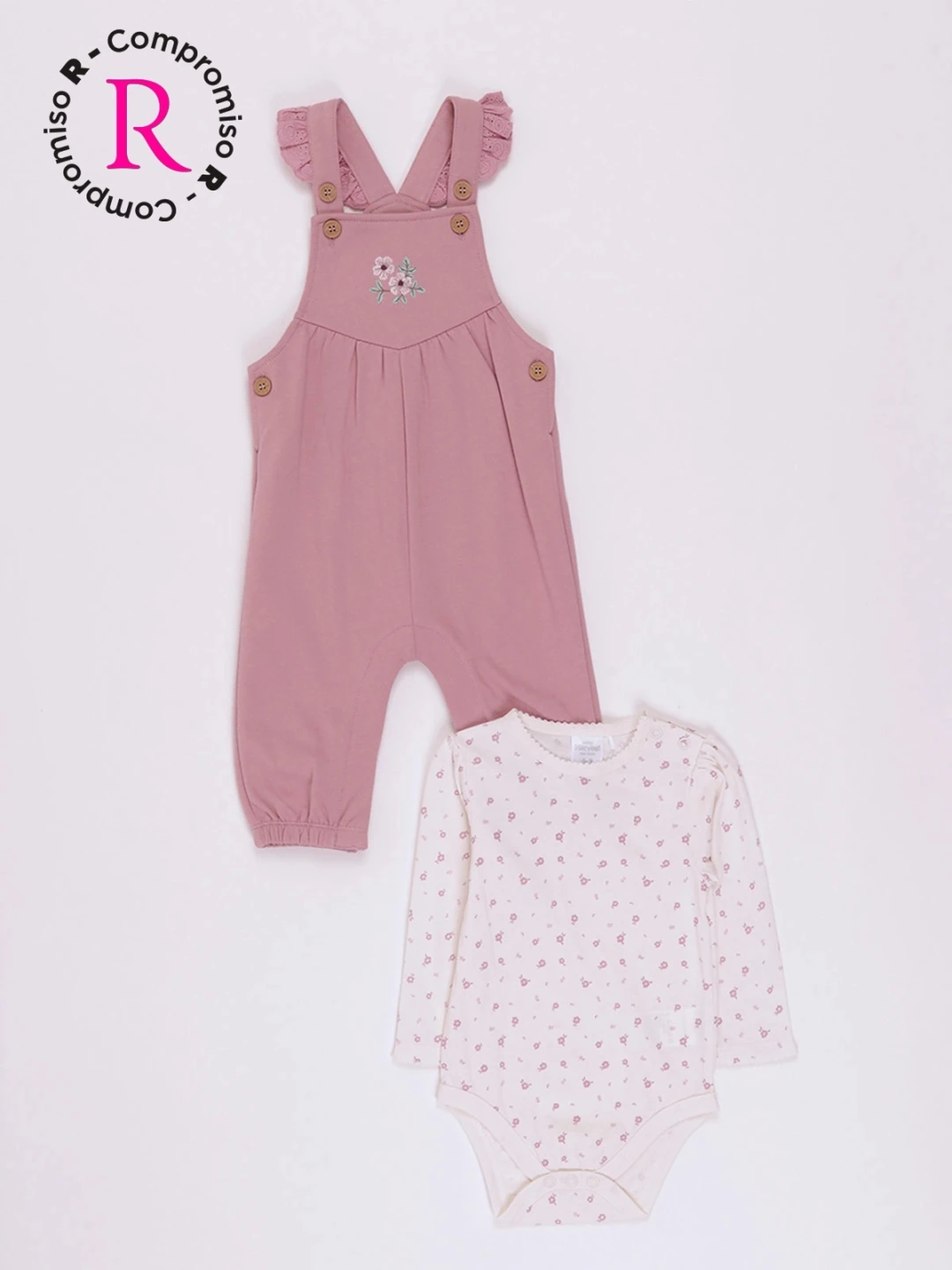 CONJUNTO BUNNY FRANELA POLERA + PANTALÓN BEBÉ NIÑA BABY HARVEST - 1