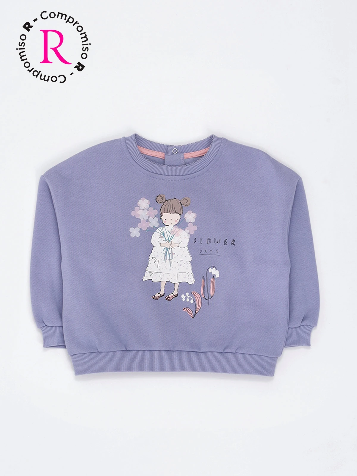 POLERA PETAL FRANELA BEBÉ NIÑA BABY HARVEST - 1