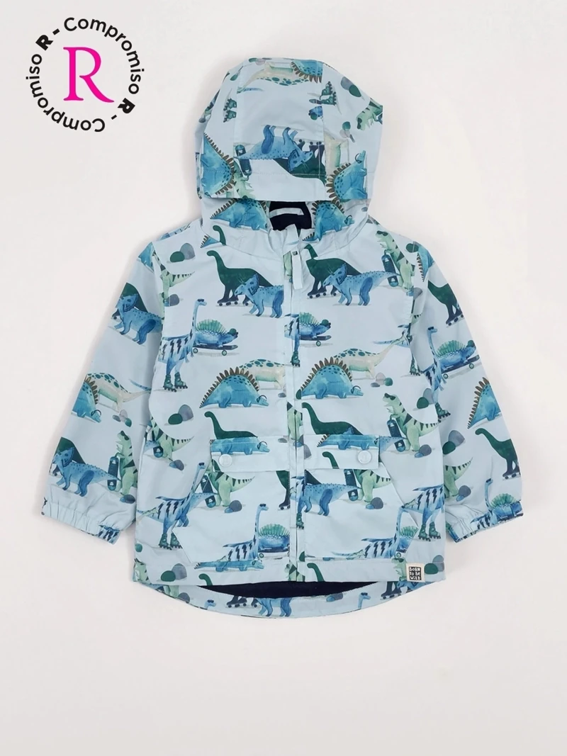 CASACA CORTA VIENTO CON CAPUCHA FULL PRINT BEBÉ NIÑO BABY HARVEST - 3