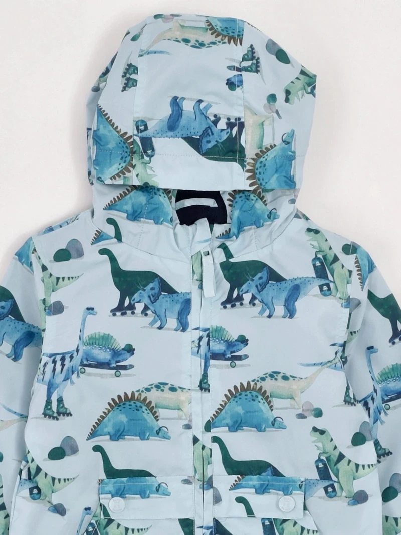 CASACA CORTA VIENTO CON CAPUCHA FULL PRINT BEBÉ NIÑO BABY HARVEST - 5